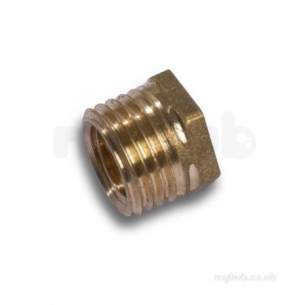 Brass Bushes Sockets and Plugs -  Brass Hexagon Bush 1.1/2x1.1/4