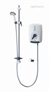 Triton Electric Showers -  Triton Safeguard Care 9.5 Kw White/chrome Plated