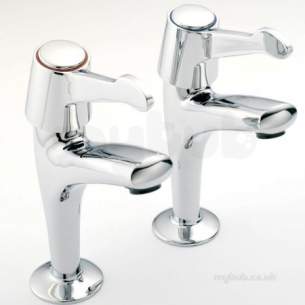 Pegler Mercia Brassware -  Mercia Qt 1/2 Inch High Neck Sink Taps