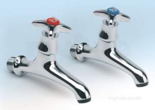 Plumb Center Brand Gummers Swan Brassware -  Cb Swan Xt Bib Tap C/w Handc Indices Chrome Plated Replaced