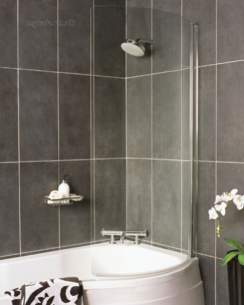 Roman Shower Enclosures -  Roman 831-846 Collage Bath Screen Silver