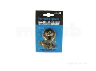 Own Brand Blister Packs -  Center Brand Udc/54/186 Gold 38 Mm Plug With Ball Chain