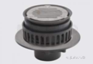 Harmer Roof Outlets -  Ci Roof L Sp V Thrd Olet-4 Inch Squ Fg C400lt/esd