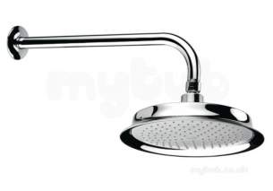 Center Shower Accessories -  Center Brand C04839 Chrome Fixed Shower Head With Shower Arm