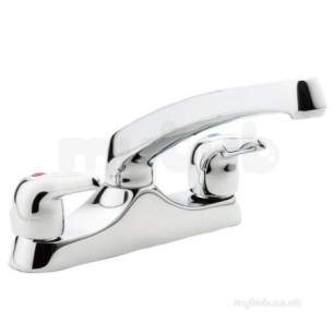 Pegler Contract Brassware -  Pegler Yorkshire Leger L521 Deck Sink Mixer Cp