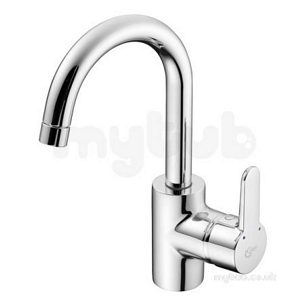 Ideal Standard Brassware -  B9994aa Chrome Concept Blue Single Lever Kitchen Basin Mixer Tap Tube Spout