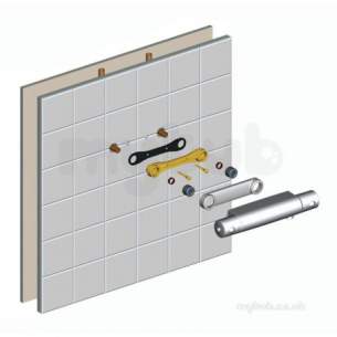 Armitage Shanks Domestic Brassware -  Armitage Shanks Fast Fix Wall Bracket 2 Suit Valves B8634aa