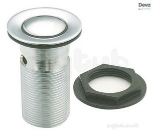 Deva Brassware -  Deva 1.25 Inch Slotted Press Top Basin Waste