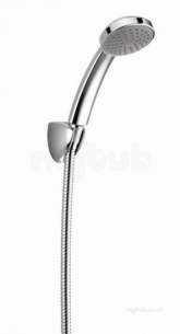 Center Shower Accessories -  Center Brand C04819 Chrome Shower Handset With Hose And Bracket