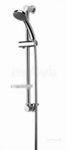 Center Shower Accessories -  Center Brand C04822 Chrome Shower Kit With 650mm Slide Bar