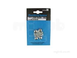 Own Brand Blister Packs -  Center Brand Udc/54/042 Chrome 19 Mm Mirror Screws Set Of 6