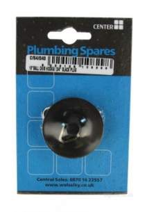 Own Brand Blister Packs -  Center Brand Udc/54/040 Black Bath Ball Chain Hooks With Plug