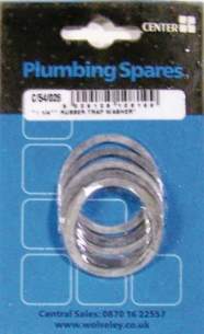 Cb Blister Packs -  Center Brand Udc/54/026 Na 32 Mm Rubber Trap Washers Set Of 5