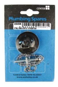 Center Brand Udc/54/038 Chrome Basin Ball Chain