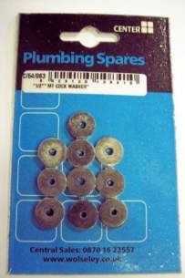 Own Brand Blister Packs -  Cb 1/2 Inch Mt Cock Washers 10 Udc/54/063