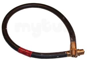 Domestic Cooker Hoses and Connections -  3ft Cooker Hose Bayonet End Red Band Lpg