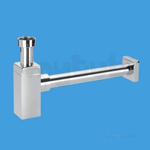 Mcalpine Metalic Traps and Waste -  11/4 Inch X50mm Square Bottle Trap Plus 12 Inch Cp