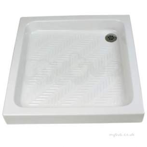 Twyfords Ceramic Shower Trays -  Calypso-2 Shower Tray 800x800x110mm Fc3103wh