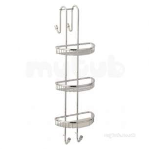 Roper Rhodes Showers -  Sigma Cb70.02 3 Shelf Shower Caddy Ch