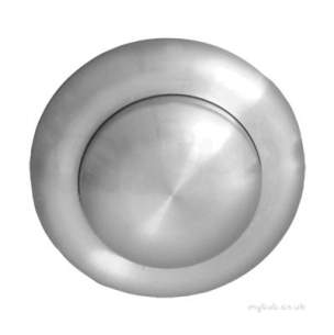 Twyfords Commercial Sanitaryware -  Air Button Single Flush Small Button-stainless Steel Cf9001ss