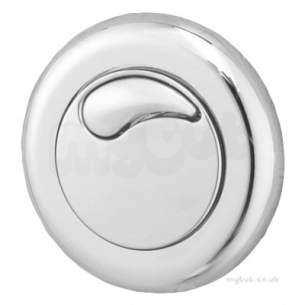 Twyfords Commercial Sanitaryware -  Air Button Dual Flush Small Button Chrome Plated Cf9002cp