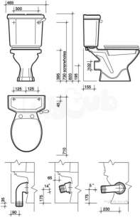 Twyfords Wc Seats -  Manhattan Seat And Cover Chrome Plated Hinge Mh7811ba