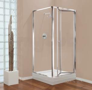 Center 4mm Shower Enclosures -  Center 760mm Gb Bifold Chrome/plain Glass