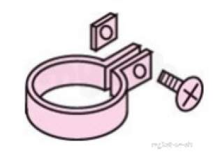 Polypipe Soil -  110mm Coated Pipe Clip Sm41-br Sm41br