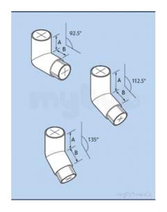 Alumasc Rainwater Products -  Mf F/j 63mm X112.5d Rnd Bend Cp25/b/112a