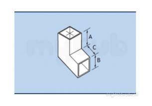Alumasc Rainwater Products -  Mf F/j 100mm X 100mm Sq Shoe Cp44/sha