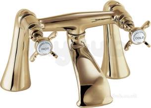 Deva Brassware -  Cr26/501 Coronation Gold Bath Filler