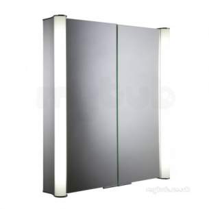 Roper Rhodes Cabinets -  Crest Double Door Lit Aluminium Cabinet