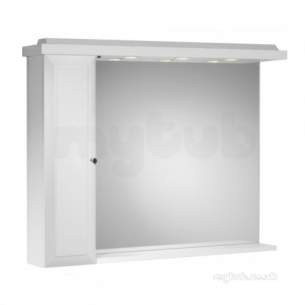 Roper Rhodes Furniture -  Valencia 1000mm Mir/shf/can/cup White