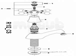 Bristan Regency Basin Taps Pair Cp