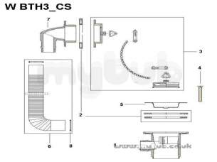 Bristan Brassware -  Bristan W Bath3 Economy Bath Waste 3