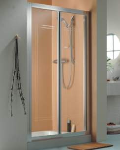 Roman Shower Enclosures -  Roman 1200mm Collage Bi-fold Door Wht