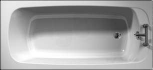 Jacuzzi Acrylic Baths and Panels -  Jacuzzi Pro Wbsprocas300 White Caserta Soft No Tap Hole Bath 1700x700mm