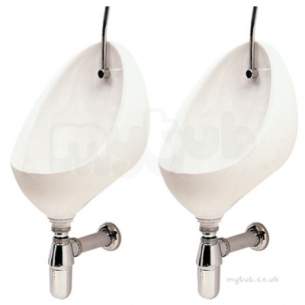 Twyfords Commercial Sanitaryware -  Clifton Urinal Pack-2 Person Exposed Pk9605wh