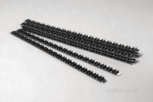 Myson Under Floor Heating -  Myson 17mm Black Cliprail 1m Length