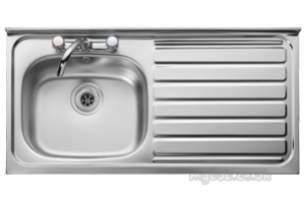 Rangemaster Sinks -  Contract Lc105r 1000 X 500 Right Hand Rl/front Ss