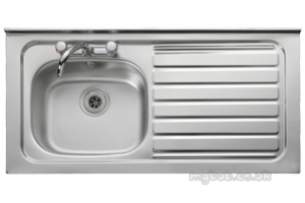 Rangemaster Sinks -  Contract Lc42l 1067x533 Left Hand Sq/front Ss