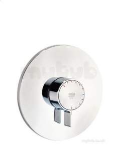 Rada Commercial Products -  Rada 1.1651.002 Chrome V12 Thermostatic Shower Mixer Concealed Tmv3 Approved