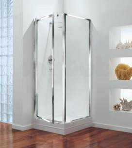 Center 4mm Shower Enclosures -  Center Brand Cbgbpi76cuc Chrome/clear Glass Pivot Shower Door 760mm Wide