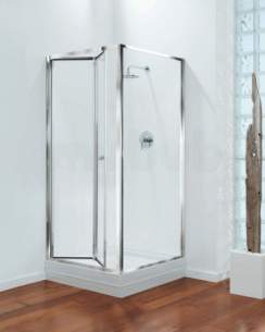 Center 4mm Shower Enclosures -  Center Brand Cbgbbf76cuc Chrome/clear Glass Bifold Shower Door 760mm Wide