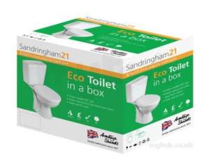 Sandringham 21 Sanitaryware -  Sham S0502 Eco Wc Boxed Pack White