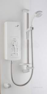 Mira Showers -  Mira Advance Flexible 9.0 Kw White Chrome Plated