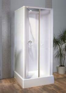 Saniflo Shower Cubicles -  Consort Shower Cubicle 710mm X 710mm Wh
