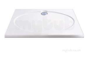 Coram Waterguard Shower Trays -  Coratech 1000x800 White Slimline