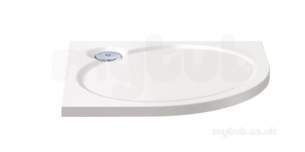 Coram Waterguard Shower Trays -  Coratech 800 Quadrant Slimline Wh