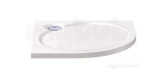Coram Waterguard Shower Trays -  Coratech 900 Quadrant Slimline Wh